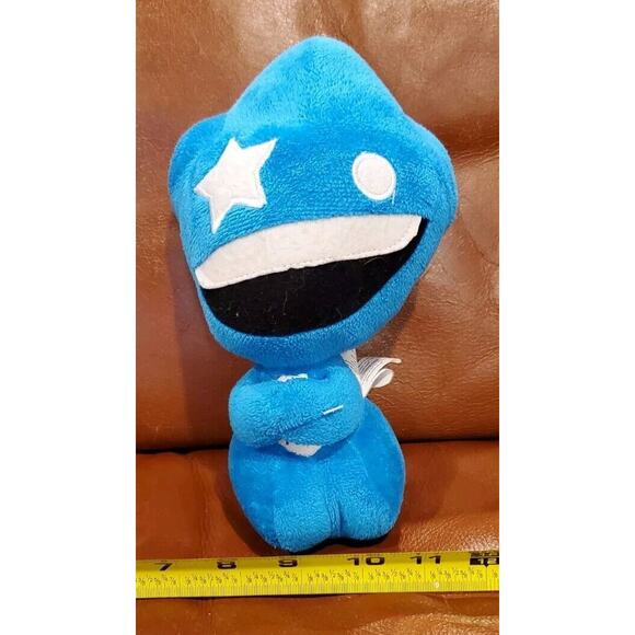 Rare 9" Crazy Bones Rufistar Plush Stuffed Animal Blue Alien Star Toy Comic HTF - Picture 10 of 13